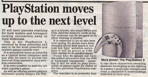 Daily Mail on PS3