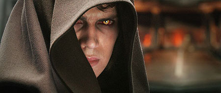 Anakin Skywalker turns to the dark side