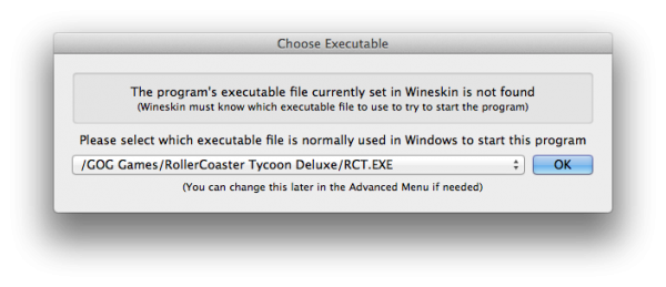 Wineskin executable